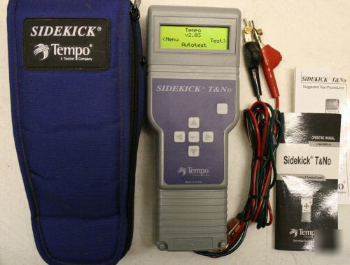 Tempo sidekick t&nd twisted pair multitester