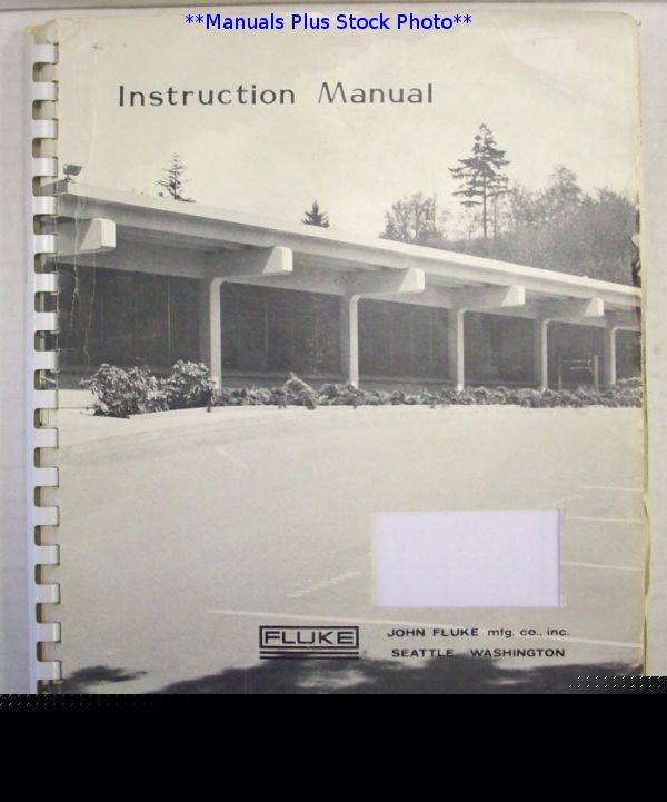 Fluke 9000A-8048 op/service manual - $5 shipping 
