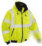 Hi-viz class iii lime green jacket - lg