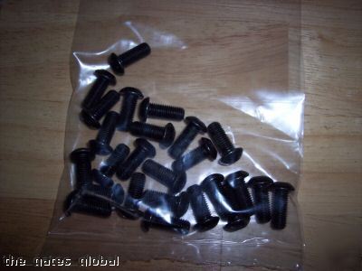 25 black hardened machine screws 5/8