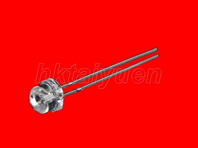 50X red 5MM wide angle straw hat led free resistors