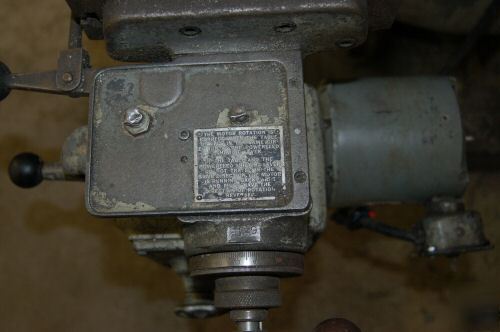 Bridgeport milling machine w/ power feed, central nj