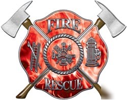 Firefighter decal reflective 2