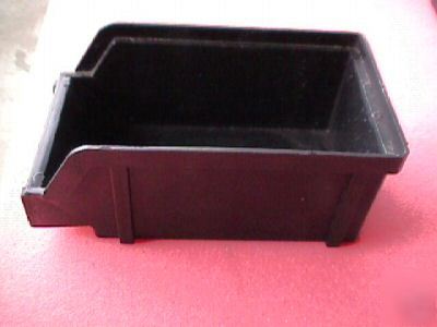 Lot of 115 black esd parts bins - 6Â½â€ x 4 â€x 2Â¾ 