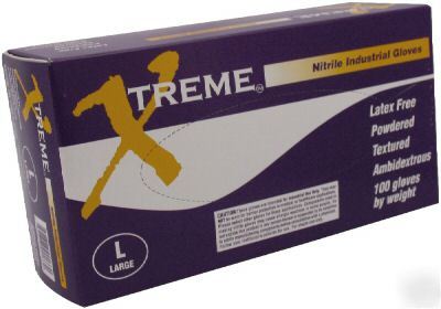 Nitrile disposable gloves, size medium
