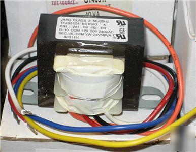 Control transformer 40VA 24 volt coil hvac r