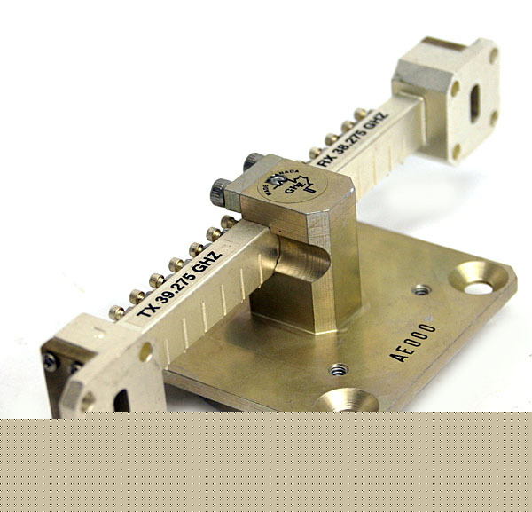 Diplexer microwave waveguide tx 39.275GHZ rx 38.275 ghz