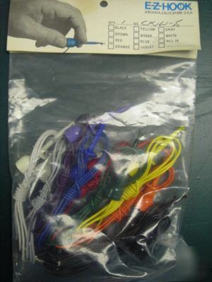 E-z hook mini hook to mini banana plug test lead