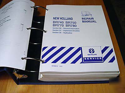 New holland BR740 BR750 BR770 BR780 service manual nh