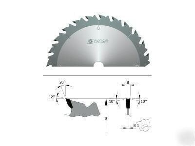 Omas 314 tct saw blade d=450MM for wadkin rip saw