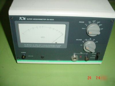 Toa super megohmmeter sm 8203 SM8203 megger insulation