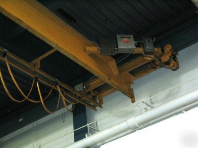 Robbins & myers monorail 5 ton trolley hoist complete