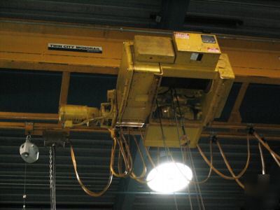 Robbins & myers monorail 5 ton trolley hoist complete