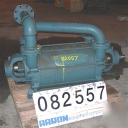 Used: squire cogswell 2 stage liquid ring vacuum pump,