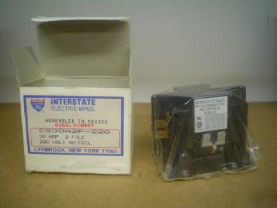 Interstate electric: CS30A2P-220 30A, 220V 2 pole coil