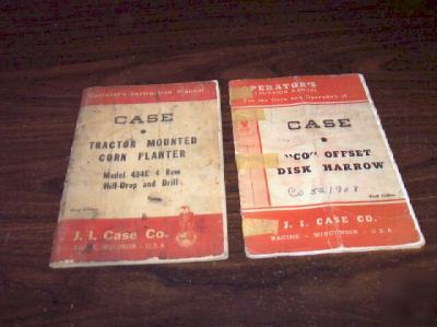 1ST edition case co disc 434 planter operators manuals