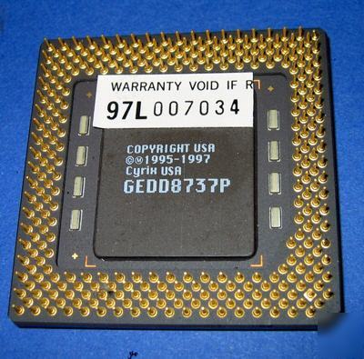 686MX cyrix cpu gold leads collectible 686MX