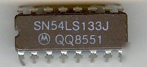 Integrated circuit SN54LS133J electronics motorola