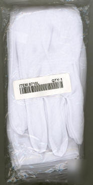 Lightweight inspectors 100% nylon work gloves lg 12PR