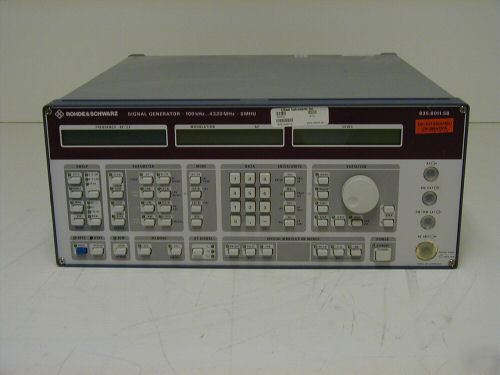 Rohde&schwartz signal generator 100KHZ..4320MHZ smhu