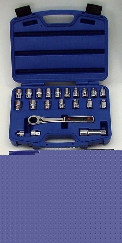 New 21PC. combination hole thru socket & wrench set 