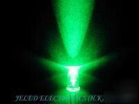 New 50X 5MM ultra bright green led lamp 13,000MCD f/sh