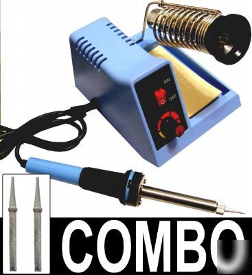 New soldering station, solder iron, 48W + tips, 60/40