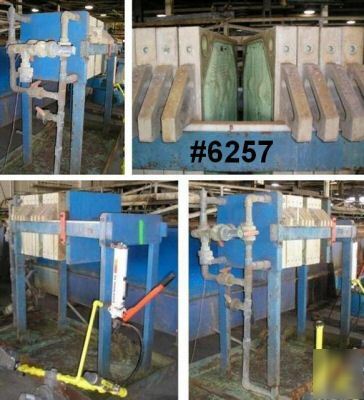 3 cu. ft. met-chem filter press - polypro. - 630 mm-cgr