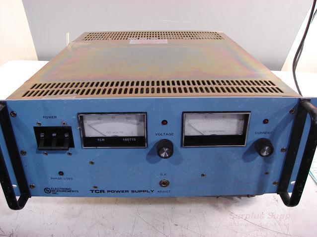 Electronic measurement tcr power supply