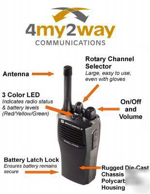 Motorola CP200 portable uhf 4W 16CH 403-440 mhz