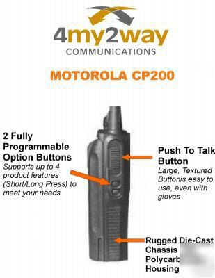 Motorola CP200 portable uhf 4W 16CH 403-440 mhz