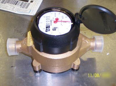 New badger 5/8 x 3/4 water meter lot of 6 ( )