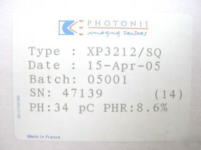 New in box photonis photomultiplier tube XP3212/sq
