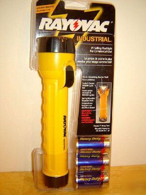 New rayovac 3-d cell industrial krypton flashlight