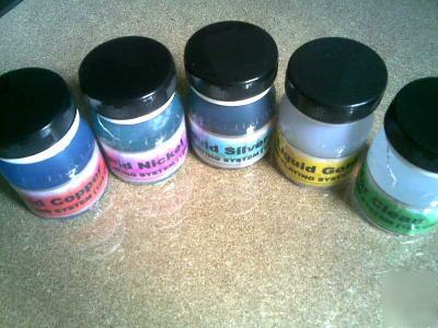 New setliquid copper+nickel+silver+GOLD24+clean plating