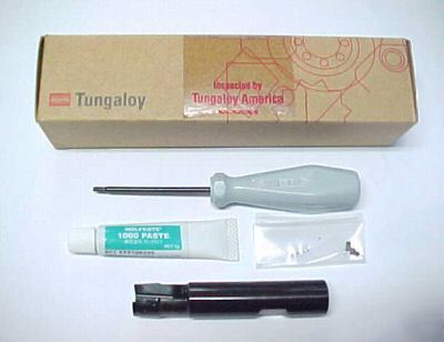Tungaloy 90 deg 5/8 diam carbide insert endmill asmt 