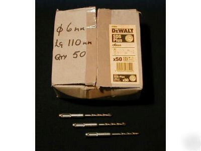 Sds/bits/dewalt/6MM dia/110 lg/x 10