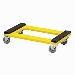 Wise polyethylene dolly padded deck roller cart blue