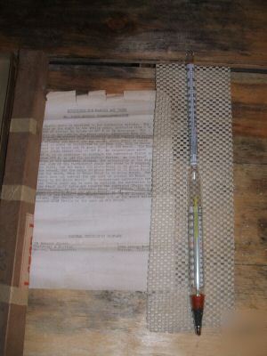 Central scientific thermo hydrometer thermometer