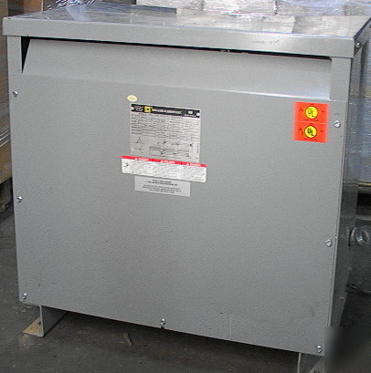 45KVA transformer d-y 480-208/120 dry type square d