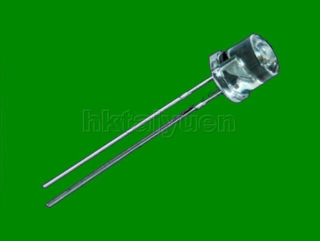 50X green 5MM wide angle flat top led free resistors