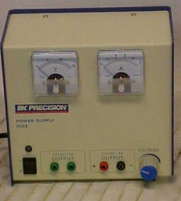 Bk precision 1503 power supply 12VAC / 5A 1-12VDC / 5A