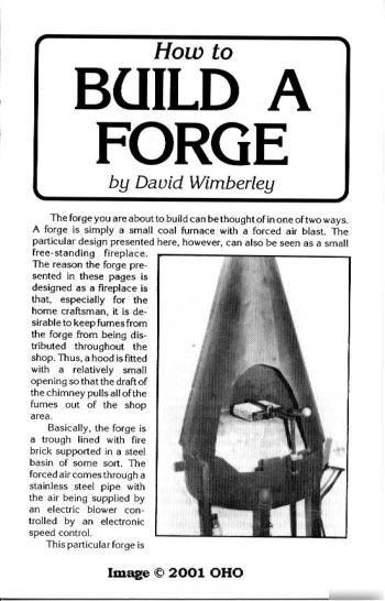 Build a forge forging steel blacksmith