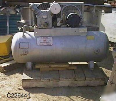 Compressor, air, 5 hp, i-r, 1740 rpm, twin,