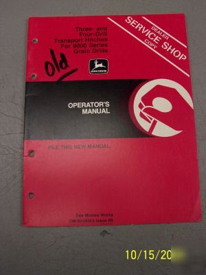 John deere operators manual dealer copy grain drills
