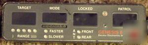 Decatur genesis ii 2 ka band radar gun 2-ant. great 