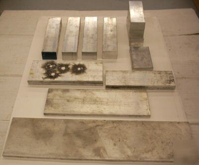13 pc. cast aluminum flat sheet, bar stock, bar plate 