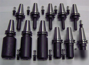 New 11 lyndex CAT40 long em holders kit + pull studs