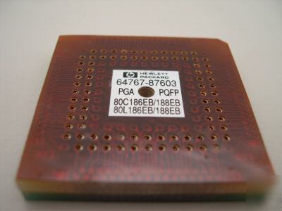 Hp/agilent 64767-87603 pga pqfp 80C186EB/188EB adapter