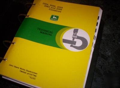 John deere combine/header workshop manual